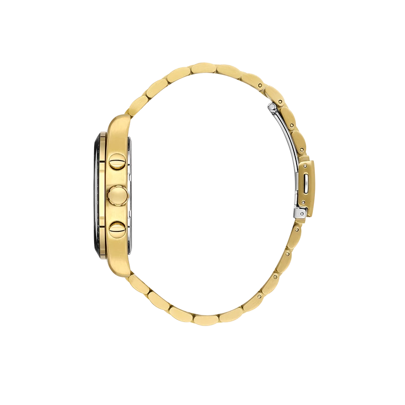 Kényelmesen illeszkedő aranyszínű karcsattal