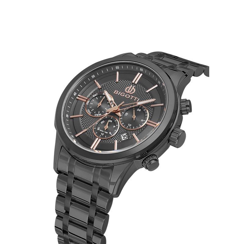 BIGOTTI MILANO Quotidiano Gun metal férfi karóra BG110670-5