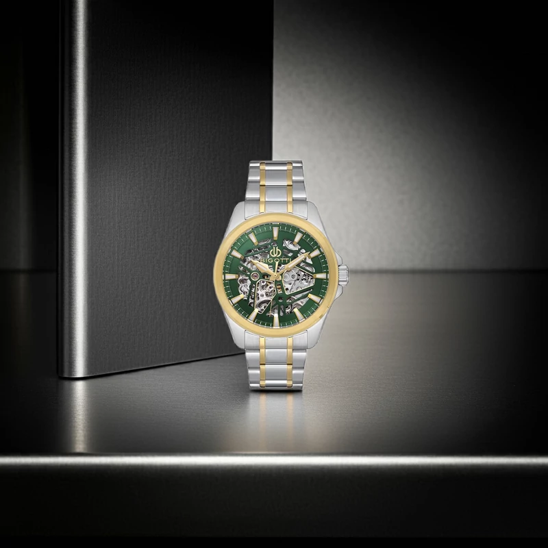 BIGOTTI MILANO Raffinato Skeleton Green Automatic férfi karóra BG110642-4