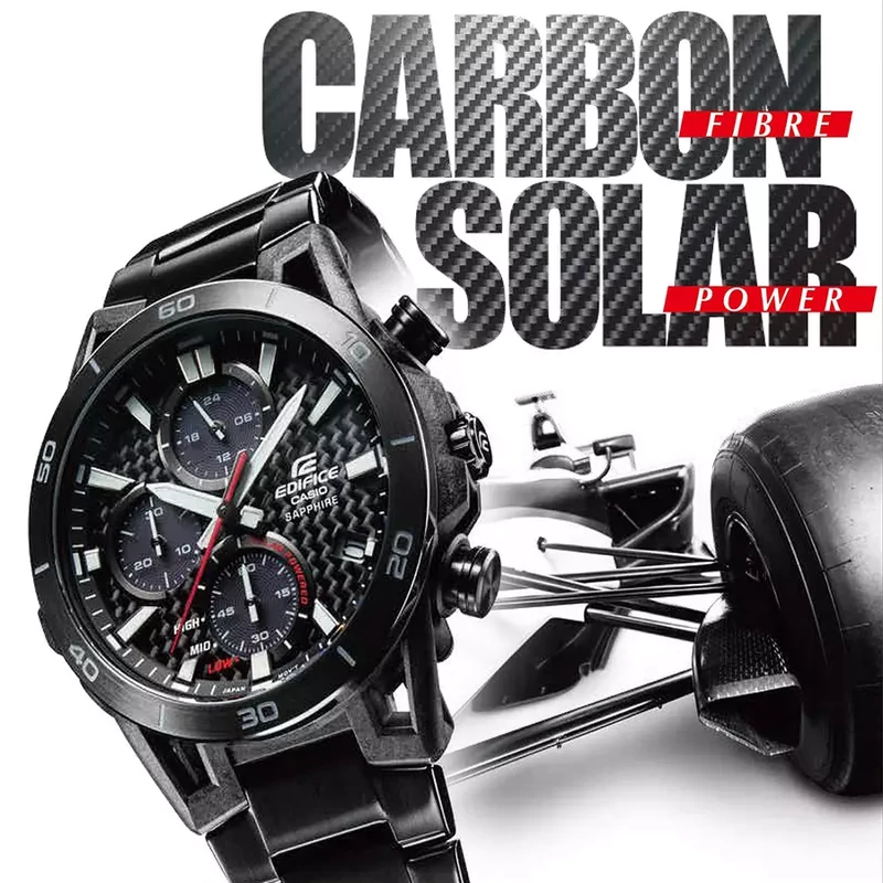 CASIO EDIFICE Premium Tough Solar Carbon karóra EFS-S640DC-1A