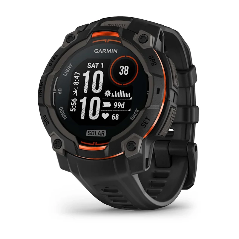 GARMIN Instinct 3 Solar Black 45mm karóra 010-02934-00