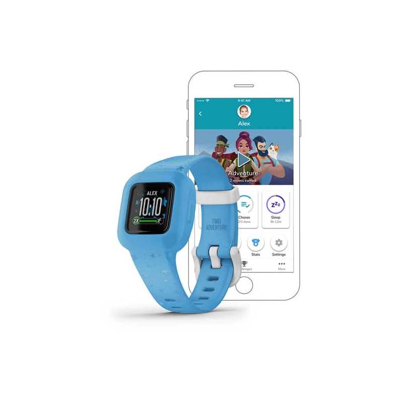 GARMIN Vivofit Junior 3 Blue Stars karóra 010-02441-02
