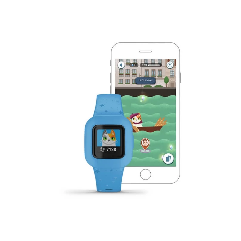 GARMIN Vivofit Junior 3 Blue Stars karóra 010-02441-02