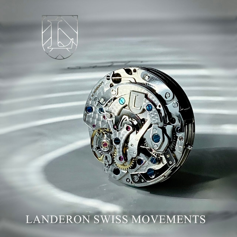 Svájci Landeron mechanikus szerkezettel  