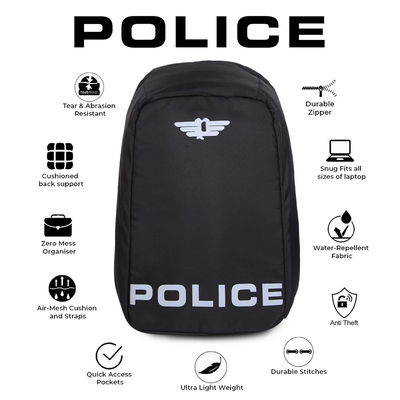 POLICE Hull Black hátizsák PT1642267_3-1