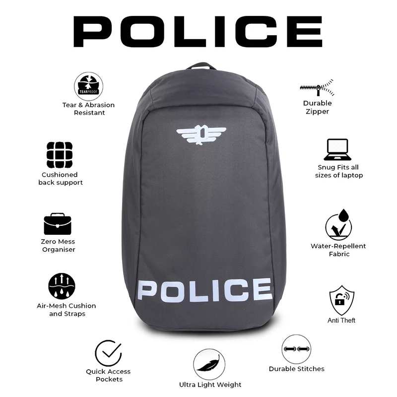 POLICE Hull Grey hátizsák PT1642267_3-4